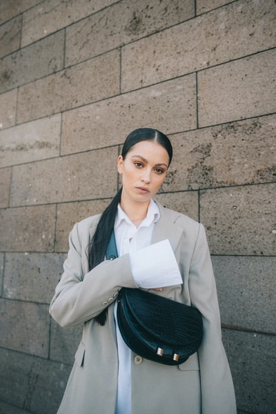 The woman standing in the wall
